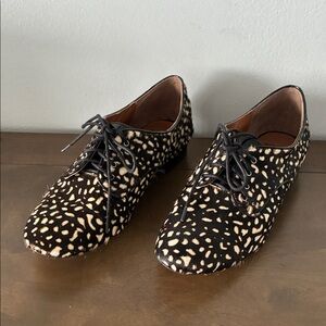 Dolce Vita calf fur animal print Patterned almond toe flats size 8.5